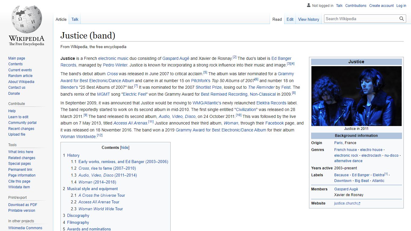 Justice (band) - Wikipedia